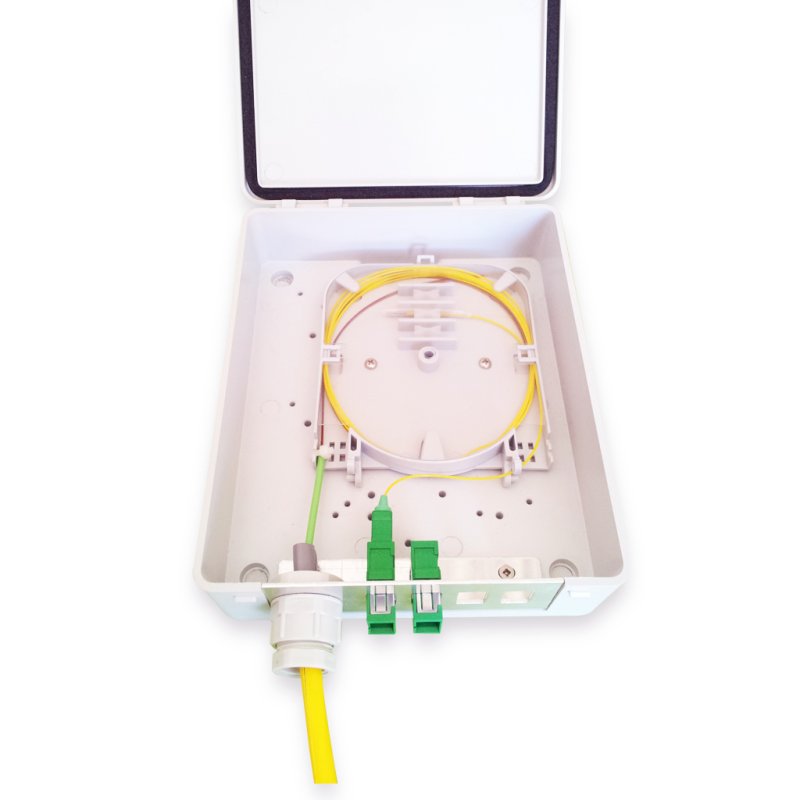 Caja terminal óptica 4 fibras ópticas interior TLX-45.01