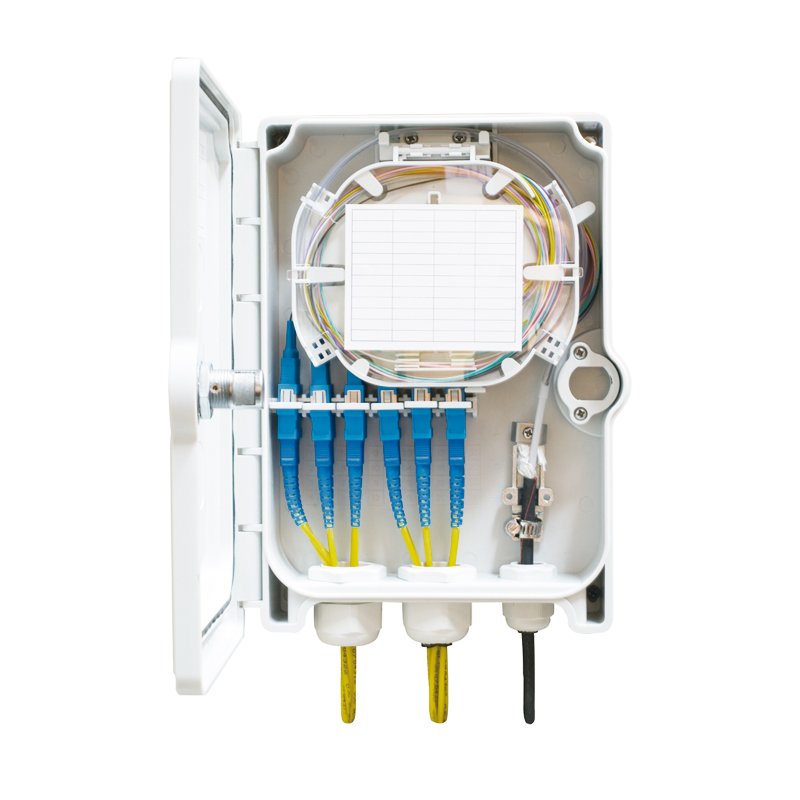 Caja terminal óptica 12 fibras ópticas exterior TLX-72.01
